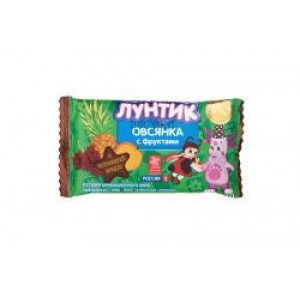 ВИТАЛАД ЛУНТИК МЮСЛИ-БАТОНЧИК ОВСЯНКА+ФРУКТЫ ШОК. ГЛАЗУРЬ 40Г.