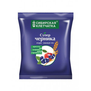 СИБИРСКАЯ КЛЕТЧАТКА СУПЕРЧЕРНИКА 300Г. ПЭТ