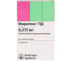 МИРАПЕКС ПД 0,375МГ. №10 ТАБ.ПРОЛОНГ. /БЕРИНГЕР/