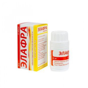 ЭЛАФРА 20МГ. №30 ТАБ. П/П/О /РОМФАРМ/