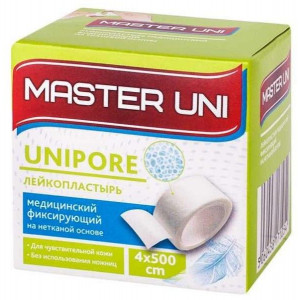 МАСТЕР ЮНИ ЛЕЙКОПЛАСТ. 4Х500СМ. UNIPORE НЕТК. [MASTER UNI]