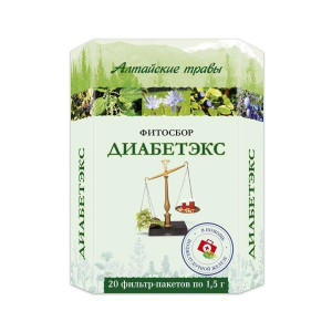 АЛТАЙСКИЕ ТРАВЫ ФИТОСБОР ДИАБЕТЭКС 1,5Г. №20 ПАК. АЛТАЙСКИЕ ТРАВЫ ФИТОСБОР ДИАБЕТЭКС 1,5Г. №20 ПАК.
