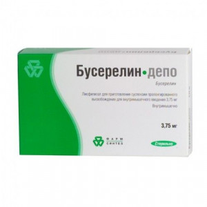 БУСЕРЕЛИН-ДЕПО 3,75МГ. №1 ЛИОФ. Д/СУСП. Д/В/М ПРОЛОНГ. ФЛ. +Р-ЛЬ /ФАРМ-СИНТЕЗ/