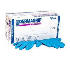 ДЕРМАГРИП ХАЙ РИСК ПЕРЧАТКИ ЛАТ. СМОТР. Н/СТЕР. Н/ОПУДР Р.XL №50 (25ПАР) ГОЛ. [DERMAGRIP]