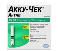 АККУ-ЧЕК ТЕСТ-ПОЛОСКИ АКТИВ №100 (50Х2) [ACCU-CHEK]