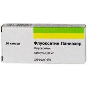 ФЛУОКСЕТИН ЛАННАХЕР 20МГ. №20 КАПС. /ЛАННАХЕР/ ФЛУОКСЕТИН ЛАННАХЕР 20МГ. №20 КАПС. /ЛАННАХЕР/
