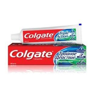 КОЛГЕЙТ ЗУБ.ПАСТА ТРОЙНОЕ ДЕЙСТВИЕ НАТУР. МЯТА 100МЛ. [COLGATE]