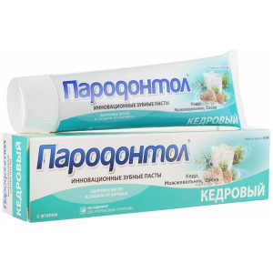 ПАРОДОНТОЛ ЗУБ.ПАСТА КЕДРОВЫЙ ФТОР+НЕЖН.МЯТА 63Г./50МЛ. Л/Т