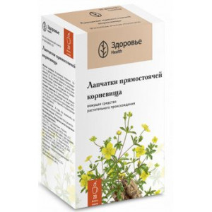 ЛАПЧАТКИ ПРЯМОСТОЯЧЕЙ КОРНЕВИЩА 1,5Г. №20 ПАК. /ЗДОРОВЬЕ/