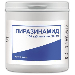 ПИРАЗИНАМИД 500МГ. №100 ТАБ. /ФАРМАСИНТЕЗ/