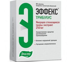 ЭФФЕКС ТРИБУЛУС 250МГ. №60 ТАБ. П/П/О /ЭВАЛАР/