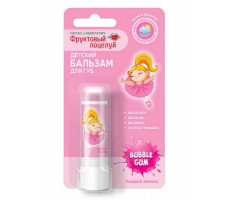 ФРУКТ.ПОЦЕЛУЙ БАЛЬЗАМ Д/ГУБ ДЕТС. СЛАДКАЯ ЖВАЧКА 3,7Г.