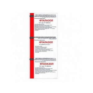 ФТАЛАЗОЛ 500МГ. №10 ТАБ. /ИРБИТСКИЙ/ ФТАЛАЗОЛ 500МГ. №10 ТАБ. /ИРБИТСКИЙ/