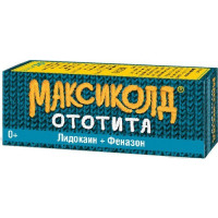 МАКСИКОЛД ОТОТИТА 1%+4% 15МЛ./17,1Г. КАПЛИ УШНЫЕ ФЛ./КАП.