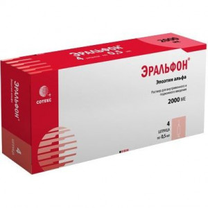 ЭРАЛЬФОН 2000МЕ 0,5МЛ. №4 Р-Р Д/В/В,П/К ШПРИЦ /СОТЕКС/