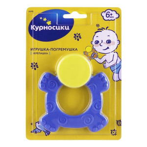 КУРНОСИКИ ИГРУШКА-ПОГРЕМУШКА ЧЕРЕПАШКА 6+ /АРТ.21378/