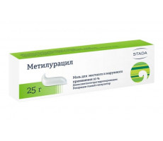 МЕТИЛУРАЦИЛ 10% 25Г. МАЗЬ Д/МЕСТ. И НАРУЖ.ПРИМ. ТУБА /НИЖФАРМ/