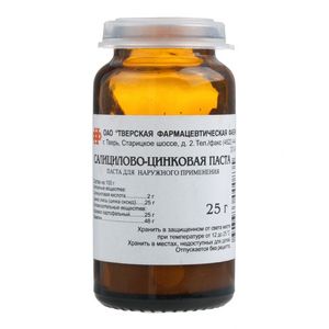 ПАСТА САЛИЦИЛОВО-ЦИНКОВАЯ 25Г. БАНКА /ТВЕРСКАЯ ФФ/ ПАСТА САЛИЦИЛОВО-ЦИНКОВАЯ 25Г. БАНКА /ТВЕРСКАЯ ФФ/