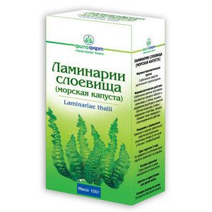 ЛАМИНАРИИ СЛОЕВИЩА (МОРСКАЯ КАПУСТА) 100Г. /ФИТОФАРМ ПКФ/