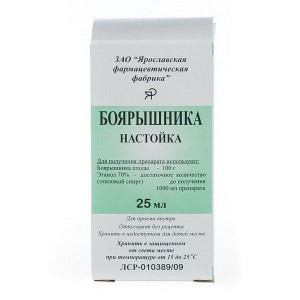 БОЯРЫШНИКА НАСТОЙКА 25МЛ. ФЛ. /ЯРОСЛАВСКАЯ ФФ/ БОЯРЫШНИКА НАСТОЙКА 25МЛ. ФЛ. /ЯРОСЛАВСКАЯ ФФ/