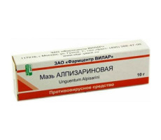 АЛПИЗАРИН 5% 10Г. №1 МАЗЬ Д/МЕСТ. И НАРУЖ.ПРИМ. ТУБА