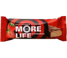 MORE LIFE БАТОНЧИК ПРОТЕИН. КЛУБНИКА 40Г.