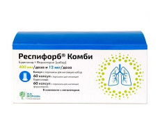 РЕСПИФОРБ КОМБИ НАБОР 200МКГ.+12МКГ/ДОЗА №120 (60+60) КАПС. С ПОР. Д/ИНГ. +УСТР-ВО Д/ИНГ. /ПСК ФАРМА/