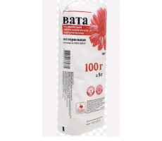 ВАТА ХИРУРГ. Н/СТЕР. ГИГРОСК. ЗИГ-ЗАГ 100Г. /НИКА/