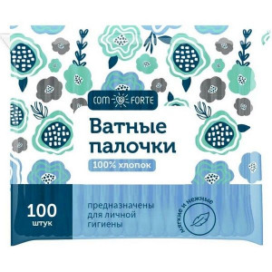 КОМФОРТЕ ВАТНЫЕ ПАЛОЧКИ №100 ПЭТ. [COMFORTE]