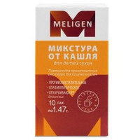 МИКСТУРА ОТ КАШЛЯ СУХАЯ Д/ДЕТЕЙ 1,47Г. №10 ПАК. /МЕЛИГЕН/