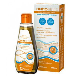 ЛИПОБЕЙЗ МАСЛО Д/ДУША И ВАННЫ 200МЛ. ЛИПОБЕЙЗ МАСЛО Д/ДУША И ВАННЫ 200МЛ.