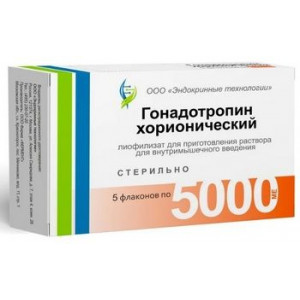 ГОНАДОТРОПИН ХОРИОНИЧЕСКИЙ 5000ЕД №5 ЛИОФ. Д/Р-РА Д/В/М ФЛ. /ФЕРМЕНТ/ЭНДОКРИННЫЕ ТЕХНОЛОГИИ/ ГОНАДОТРОПИН ХОРИОНИЧЕСКИЙ 5000ЕД №5 ЛИОФ. Д/Р-РА Д/В/М ФЛ. /ФЕРМЕНТ/ЭНДОКРИННЫЕ ТЕХНОЛОГИИ/