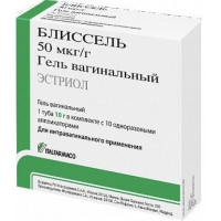 БЛИССЕЛЬ 50МГ/ДОЗА 10Г. ГЕЛЬ ВАГИН. ТУБА +10 АППЛИКАТОР