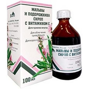 СИРОП МАЛЬВЫ И ПОДОРОЖНИКА С ВИТ.С 100МЛ. ФЛ. /ВИФИТЕХ/ СИРОП МАЛЬВЫ И ПОДОРОЖНИКА С ВИТ.С 100МЛ. ФЛ. /ВИФИТЕХ/