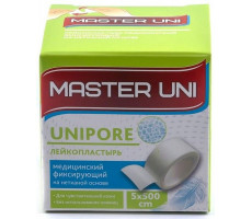 МАСТЕР ЮНИ ЛЕЙКОПЛАСТ. 5Х500СМ. UNIPORE НЕТК. [MASTER UNI]