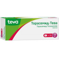 ТОРАСЕМИД-ТЕВА 10МГ. №30 ТАБ.