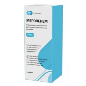 МЕРОПЕНЕМ 1000МГ. №1 ПОР. Д/Р-РА Д/В/В ФЛ. /ФАРМКОНЦЕПТ/