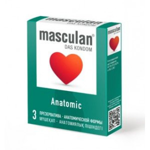 МАСКУЛАН ПРЕЗЕРВАТИВ АНАТОМИК №3 [MASCULAN]