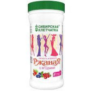 СИБИРСКАЯ КЛЕТЧАТКА РЖАНАЯ С ЯГОДАМИ 350Г.